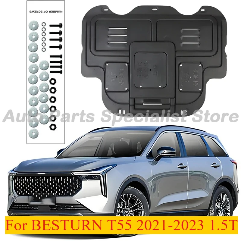 

High Quality Engine Guard Board For BESTURN T55 2021-2023 1.5T Splash Shield Mud Fender Plate Cover Black