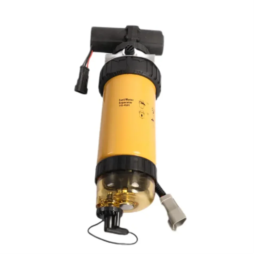 

Fuel Filter Assembly With Electronic Pump 145-4501 Diesel Engine Fuel Water Separator 1454501 For CAT JCB