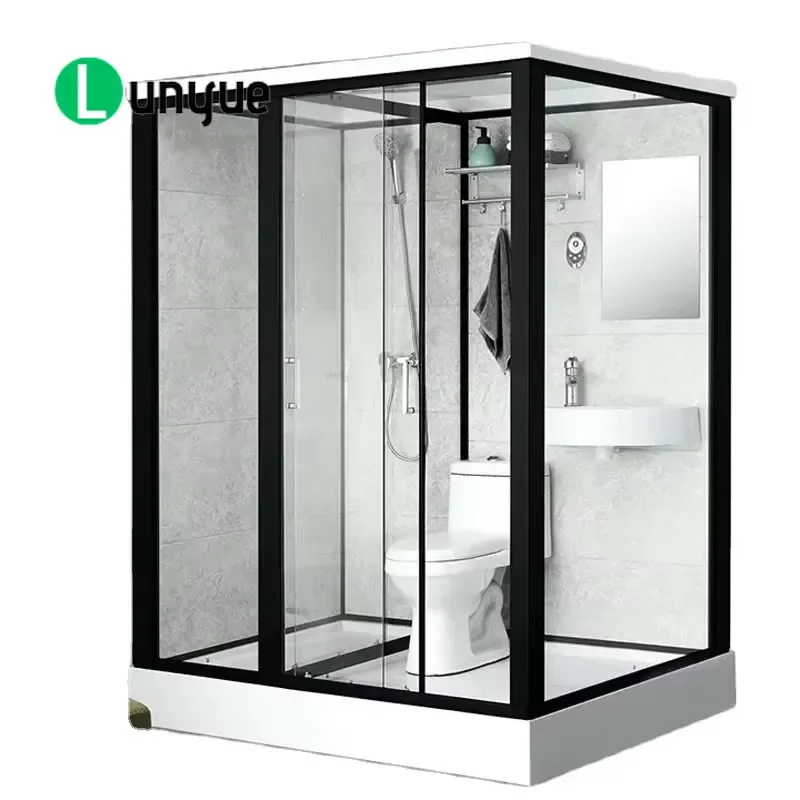 Prefabricated Bathroom Unit with Shower and Toilet Integrated Living Room Bedroom Modern Design Compact Space Saving Solution
