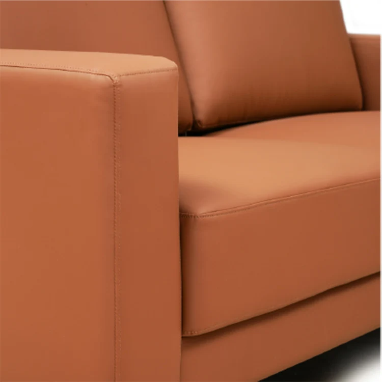 Seating Booth Offices Furniture Visitor Waiting Modular Partition Private Working Space Couch Design PU Leather Office Sofapromo