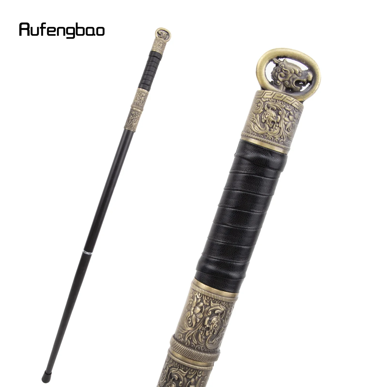 Copper Black Dragon Handle Steampunk Walking Cane Fashion Walking Stick Gentleman Luxury Crosier Knob Walking Stick 97cm