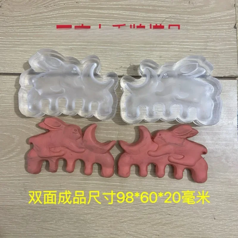 Hexiang comb mold, double-sided rabbit, massage comb, clay DIY hand tools