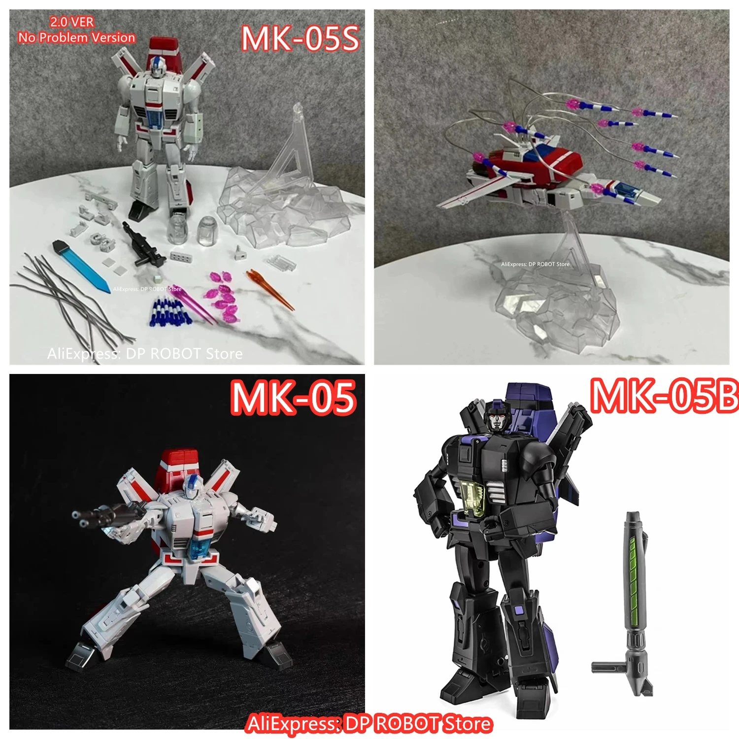 MIKE TOYS MK-05 MK-05B MK05 MK-05S MK05S 2.0 Ver Jetfire Skyfire KO NA H45 H45B H45EX G1 Animation Small Scale Action Figure