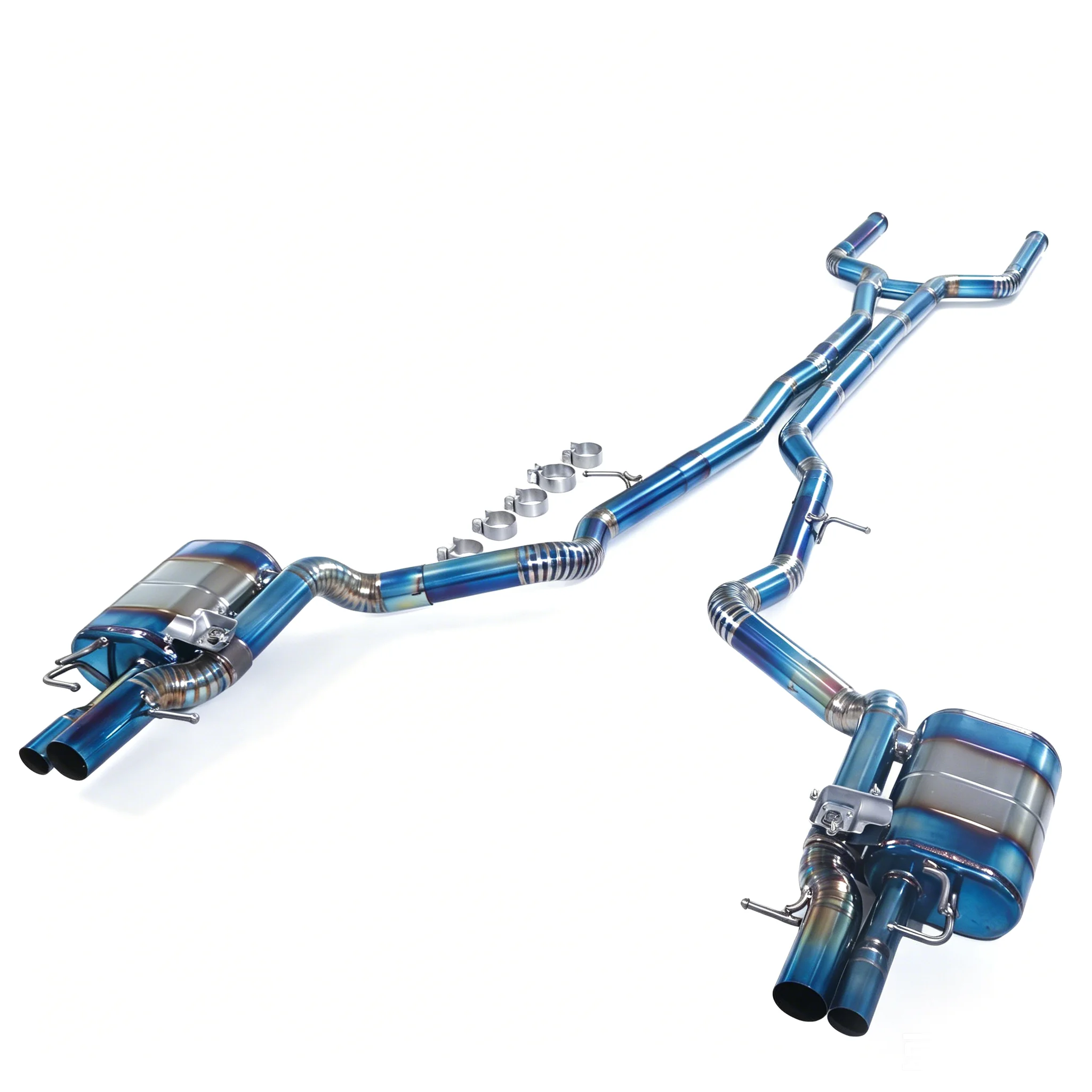 GFC Catback Exhaust for 2021~2023 Mercedes AMG E63 W213 4.0T Car Electric Valve Exhaust System Muffler Made of Titanium Pipe
