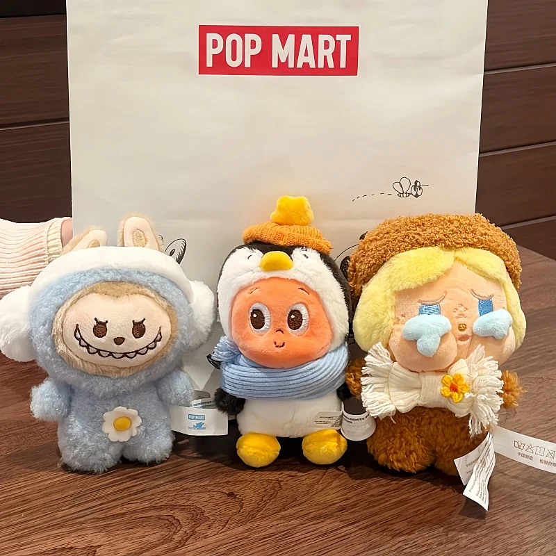

Authentic Pop Mart Bubble Cute Particle Plush Warm Whirly Series Star People Labubu Cute Plush Pendant Blind Box Christmas Gift