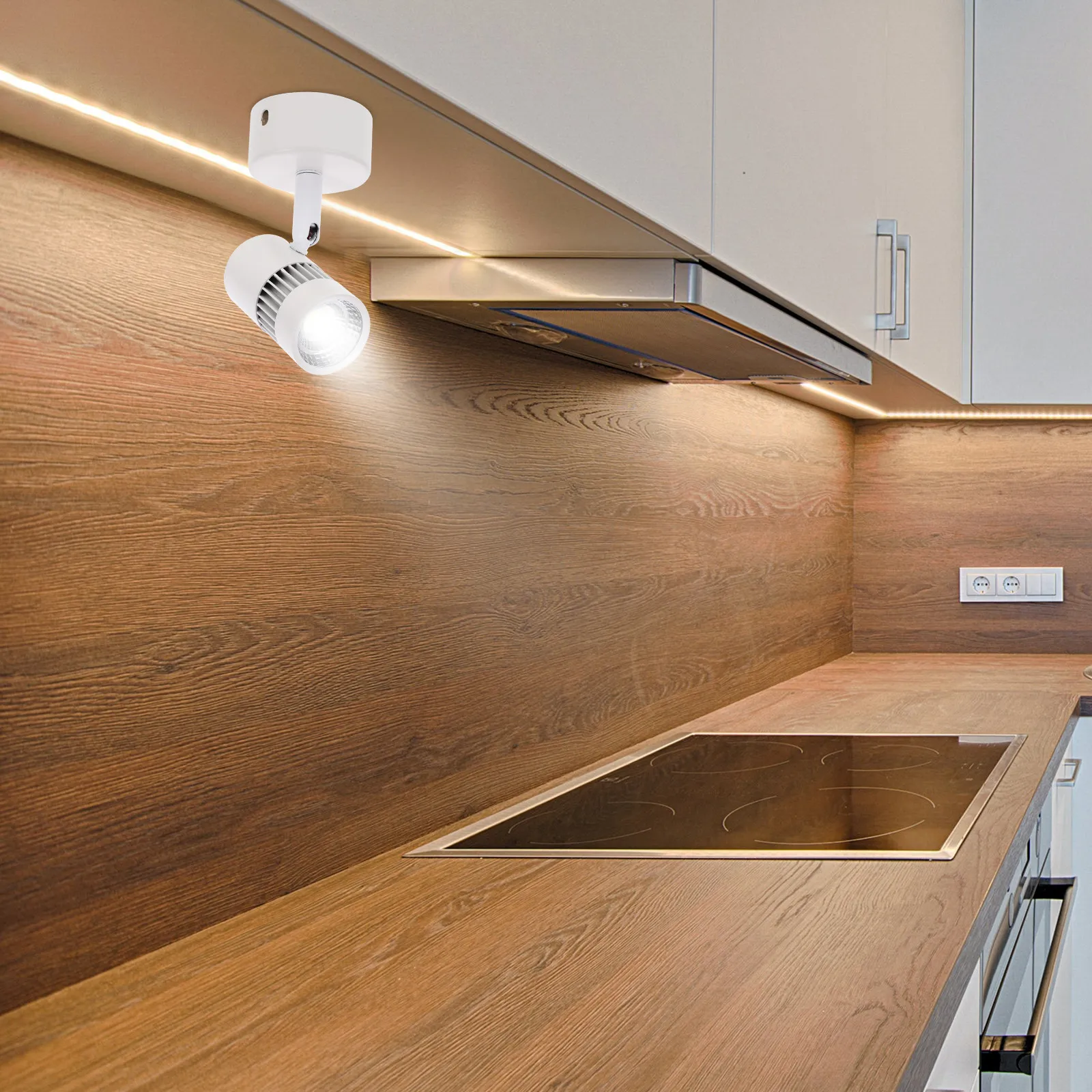 

Светодиодный потолочный светильник 5W COB белого света, современный, без выреза, для внутреннего освещения, декоративный, для шкафов, гардеробов, настенного освещения