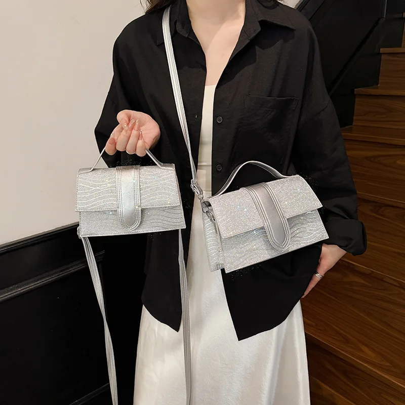 

‌ Новинка 2023 года: минималистичная квадратная сумка — кошелек через плечо/плечо, женская сумка уникального дизайна, стильный и универсальный повседневный аксессуар