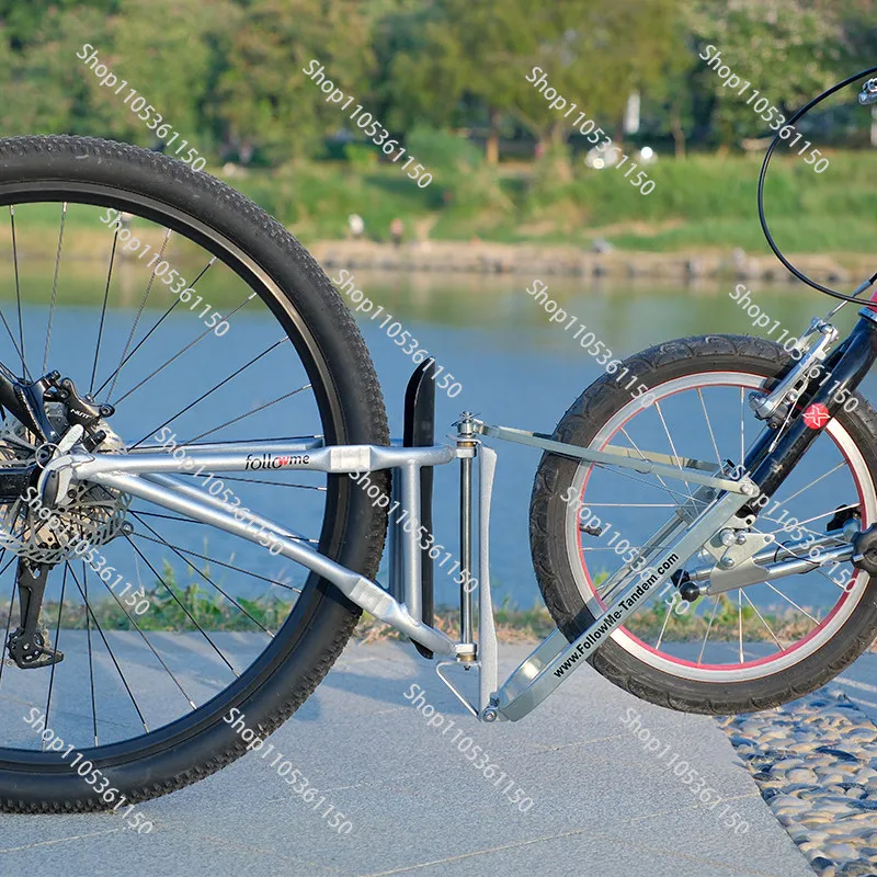 Parent-child Bicycle Semi-hanging Connector Double Bicycle Trailer, Quick Release