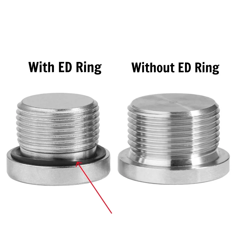 Beicai M8 M10 M12 M14 M16-m48 Allen Flange Oil Plug 304 Stainless Steel Hex Socket End Cap Plug Male Threaded Ring Sealing Plug