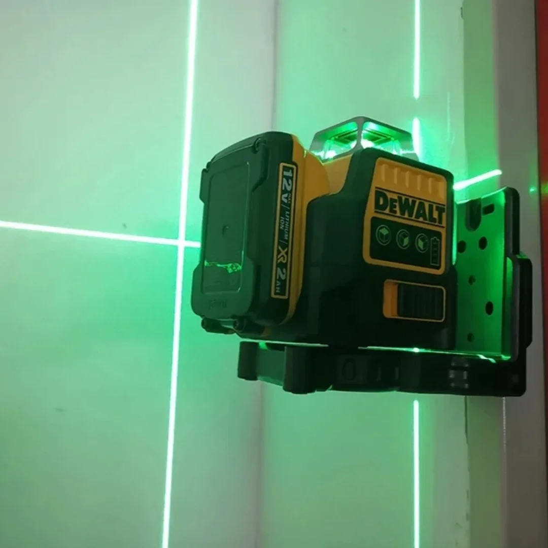 Dewalt DW089LG 12v 12 Line Laser Level Unit 3 Sides*360 Degree Vertical Self Levelling Green Professional Laser Level