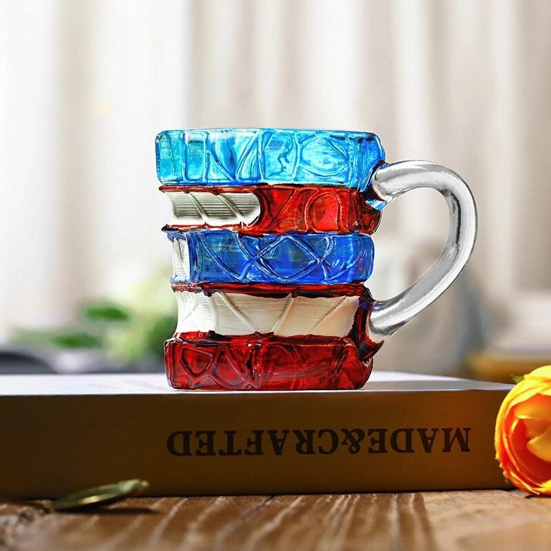 Artificial Hand-drawn Book Coffee Cup 3D Mechanism Book, Novelty Mug