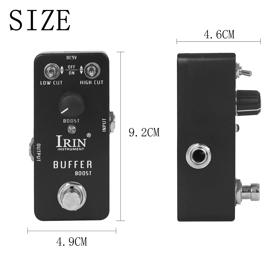 IRIN RS-21 Buffer Boost Electric Guitar Effect Pedal Signal Booster Effects True Bypass Classic Tone Guitar Parts & Accessories