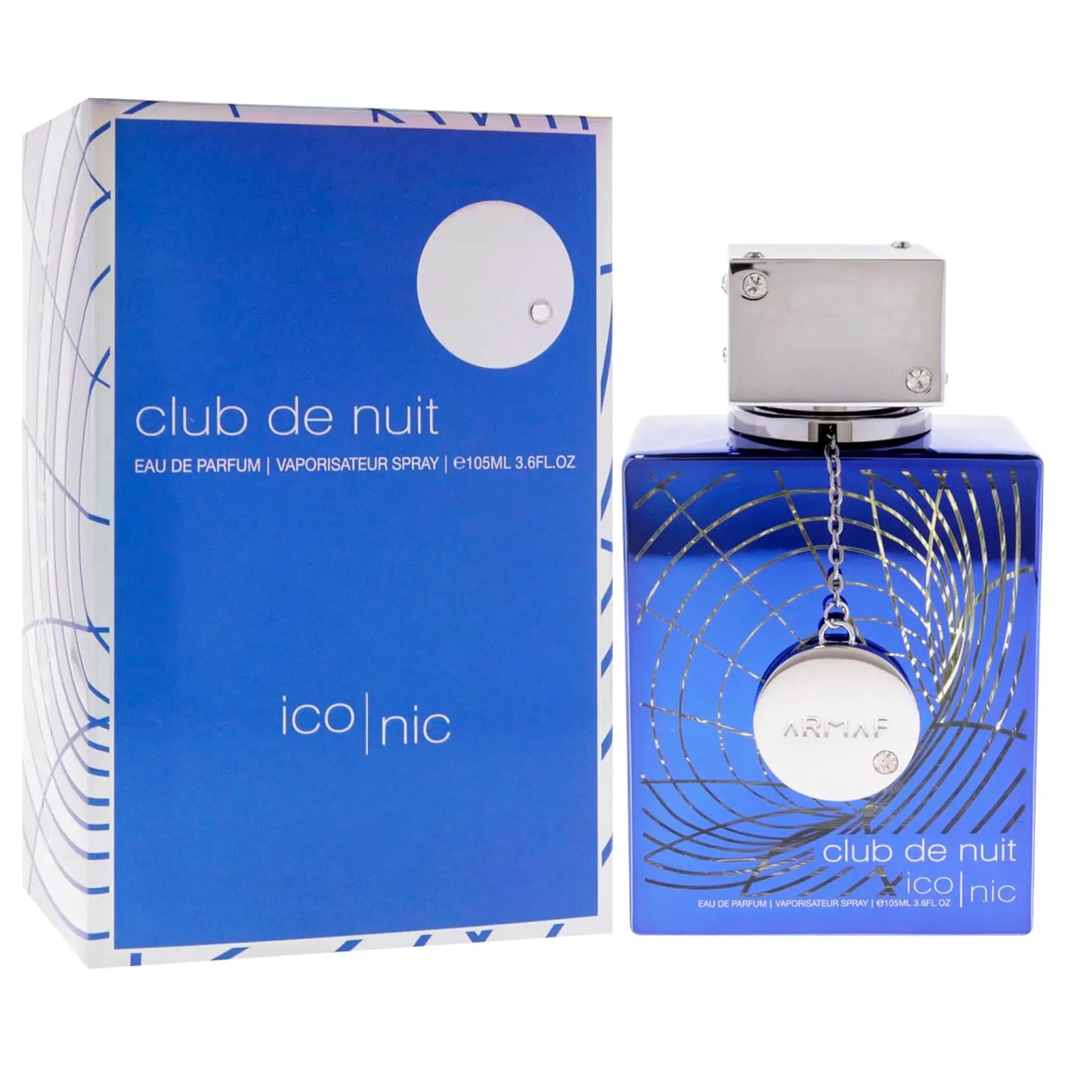 Armaf Club de Nuit Blu Iconico Per Uomo Eau de Toilette (EDT) 100ML |   Profumo acquatico vibrante |   Spray di lusso a lunga durata
