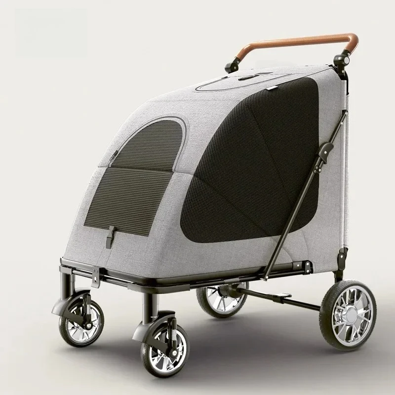 Manufacturer's Large Pet Stroller with Foldable Space Best-Selling on  for Large Dogs and Cats