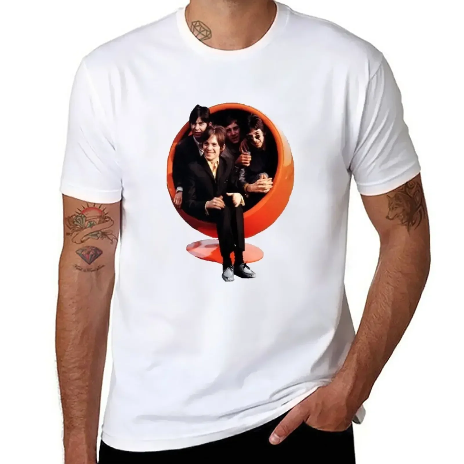 

aesthetic clothes korean fashion Aesthetic clothing Men's clothing small faces T-Shirt Hot Sale Round Collar harajuku Crewneck