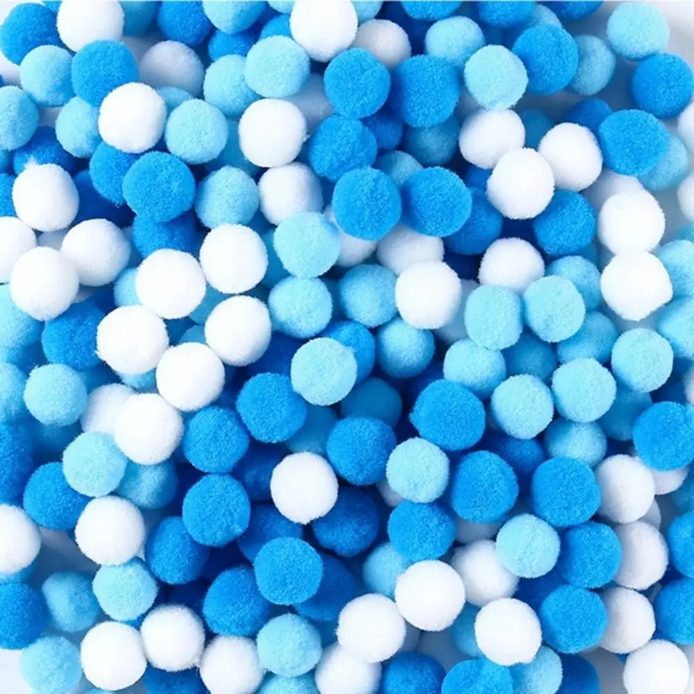 

Набор помпонов 1 см/1,5 см, пушистые шарики-помпоны в цветах макарон и рождественских оттенках, для рукоделия, для свадебного декора