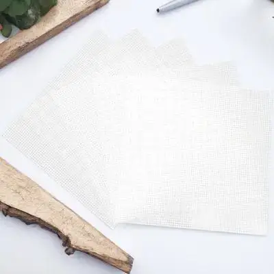 

5pcs 30x30cm Woven Mesh Sheet for DIY Plastic Canvas Kit Bag Making Supplies Embroidery Water Proof Craft Material