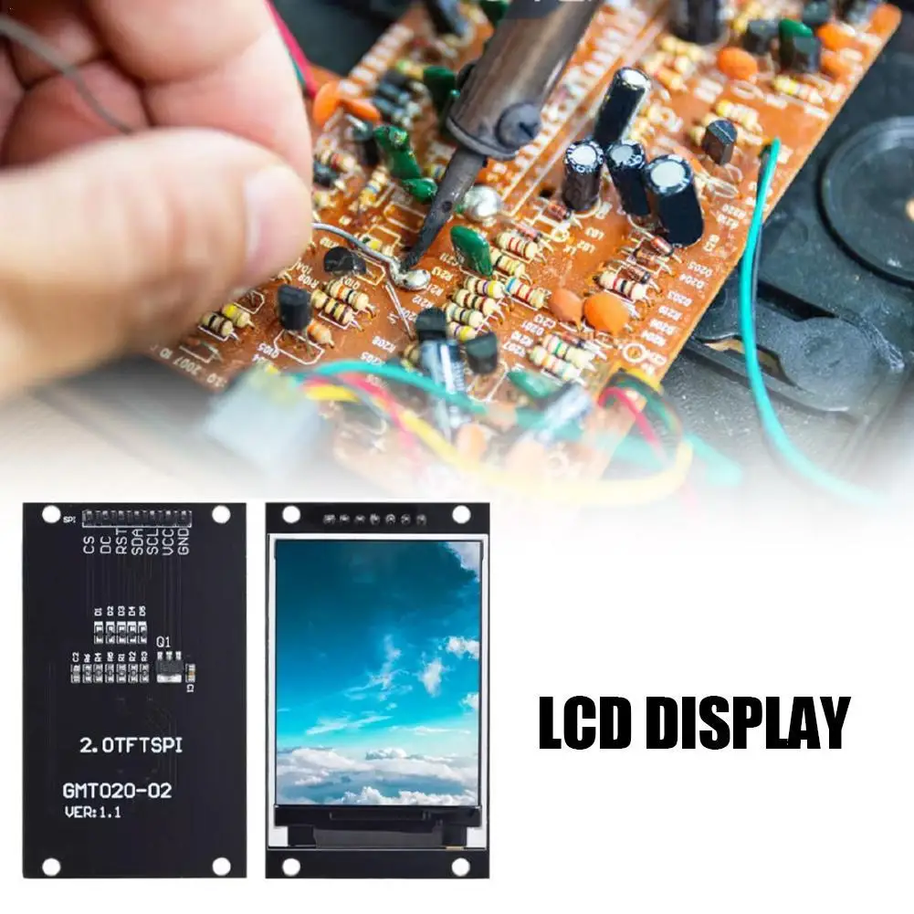 2.0 Inch TFT Display OLED LCD Drive IC ST7789V 240RGBx320 Dot-Matrix Interface For Arduio Full Color LCD Display Module