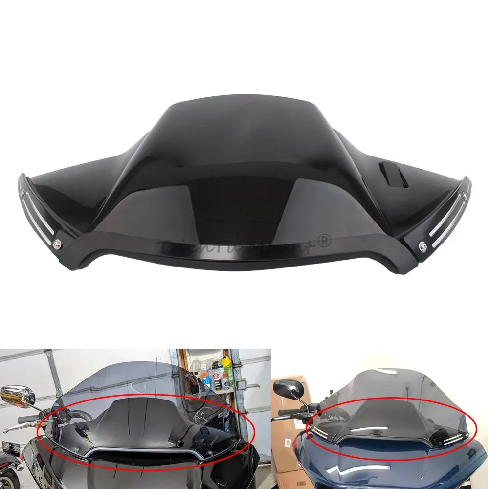 Motorrad verstellbare Innen verkleidung Luftkanal verkleidung Prall antrieb lebhaft schwarz für Harley Road Glide Fltrx Ultra Cvo 15