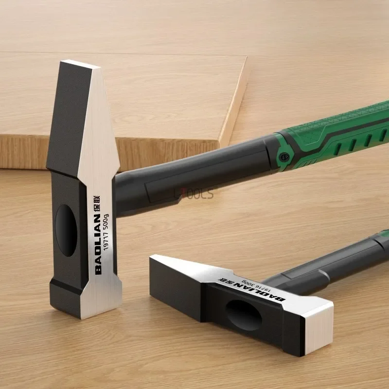 Martello per montaggio hardware multifunzionale Martello a becco d'anatra Lavorazione del legno Elettricista Riparazione di mobili Utensili manuali speciali antiscivolo