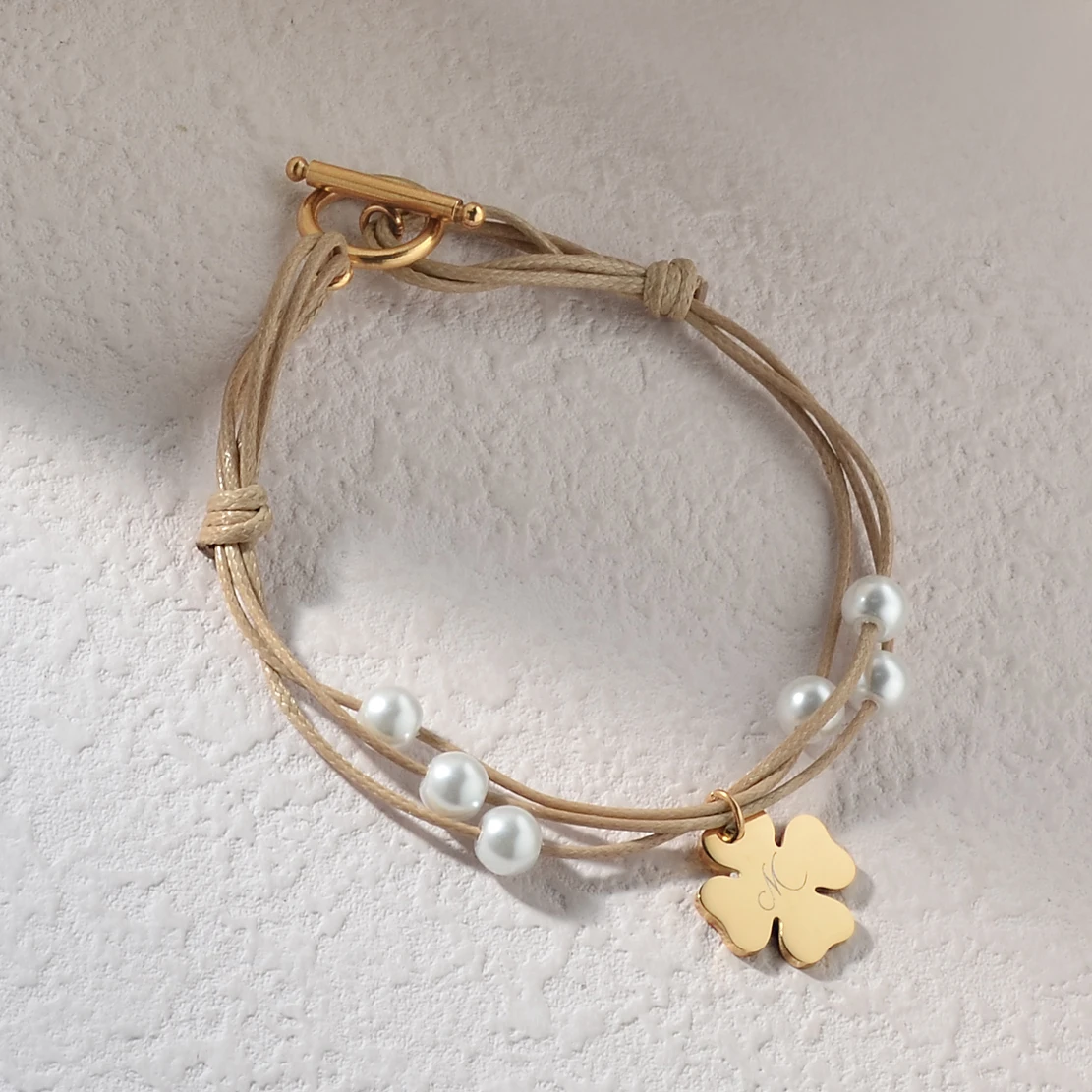 سوار شخصي عصري وبسيط بأربع أوراق البرسيم، وإكسسوارات الأزياء النسائية والمجوهرات #6