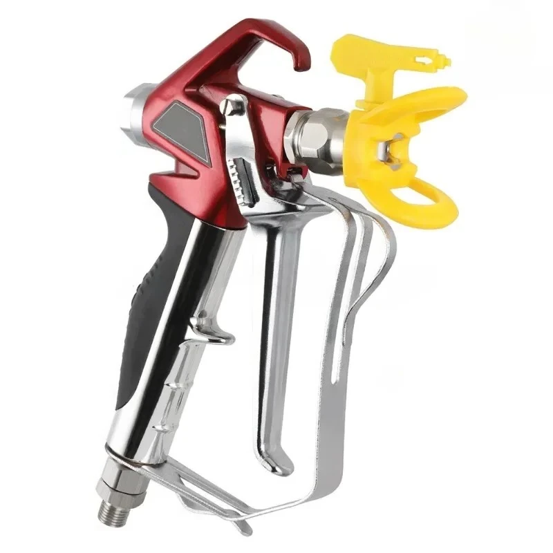 538020 Airless Spray Gun Similar of 2 Finger Trigger Included. 1 Tip Guard. 517 Airless Tips Built-In Airless Gun Filter