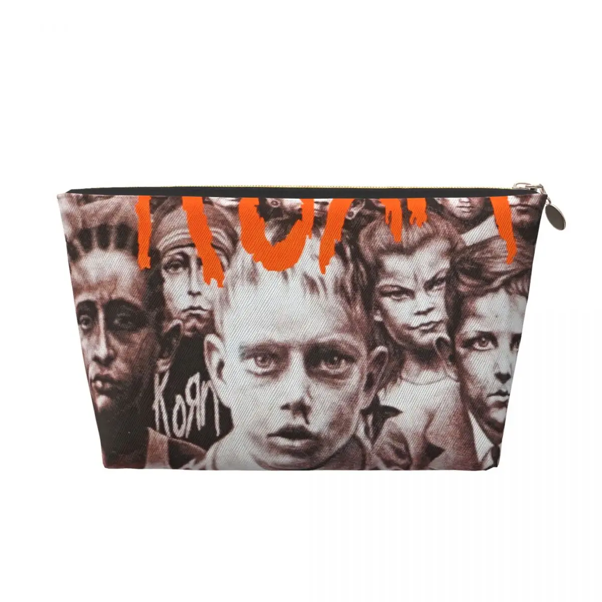 Custom Korns Untouchables Travel Toiletry Bag for Women Metal Gothic Rock Band Cosmetic Makeup Bag Beauty Storage Dopp Kit