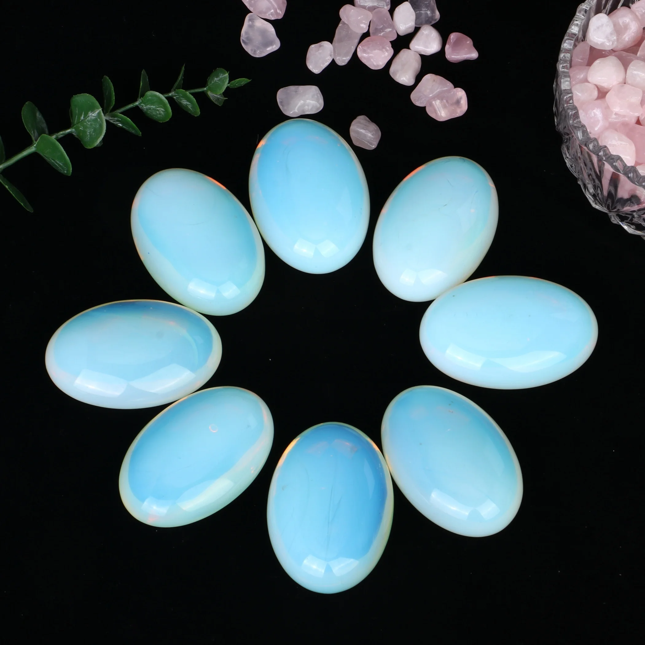 Natural Opal Crystal Gem, Crystal Decoration, Energy Balance Treatment Polished Stone, Palm Stone, Room Decoration Mediation Gif