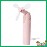 New Arrival Mini Fan Portable Rechargeable Fan 3000Mah USB Battery Powered 22+Hrs Runtime Small Hand Held Fan Pink