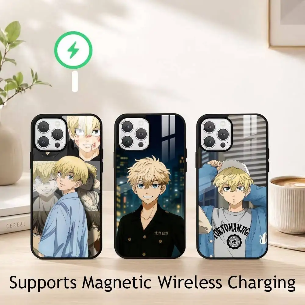 

Anime Tokyo Chifuyu Matsuno Phone Case For iPhone17,16,15,14,13,12,11 Plus,Pro Allows magnetic wireless charging
