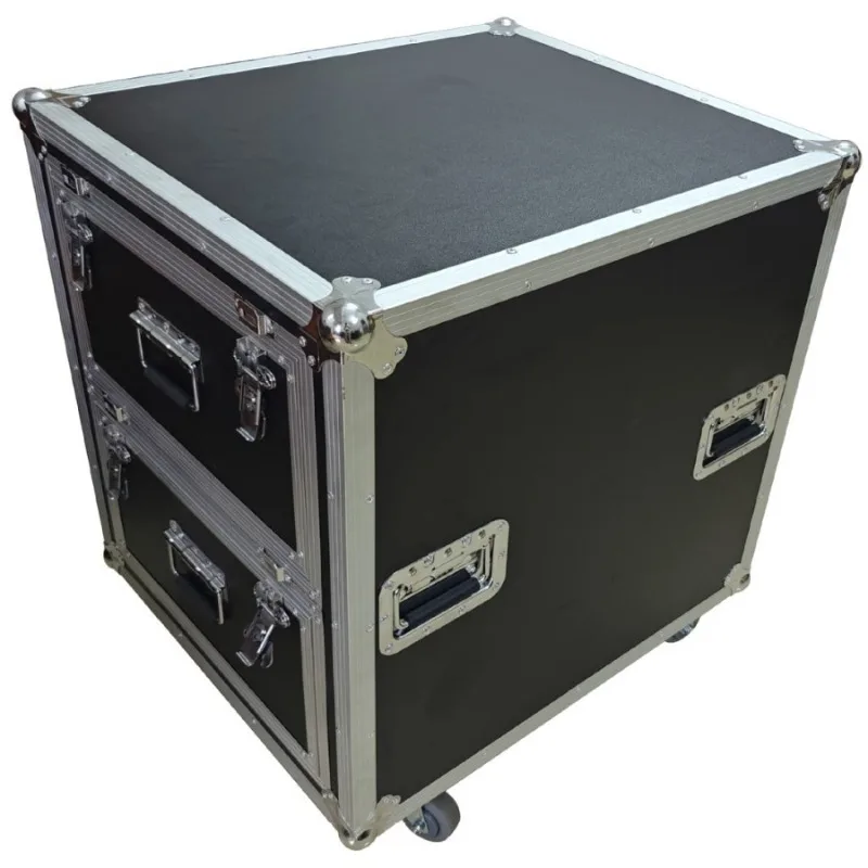 Double-layer Air Transport Box with Drawers, Stage Performance Prop Box, Thickened Plate Hardware with Wheels, Equipment Box