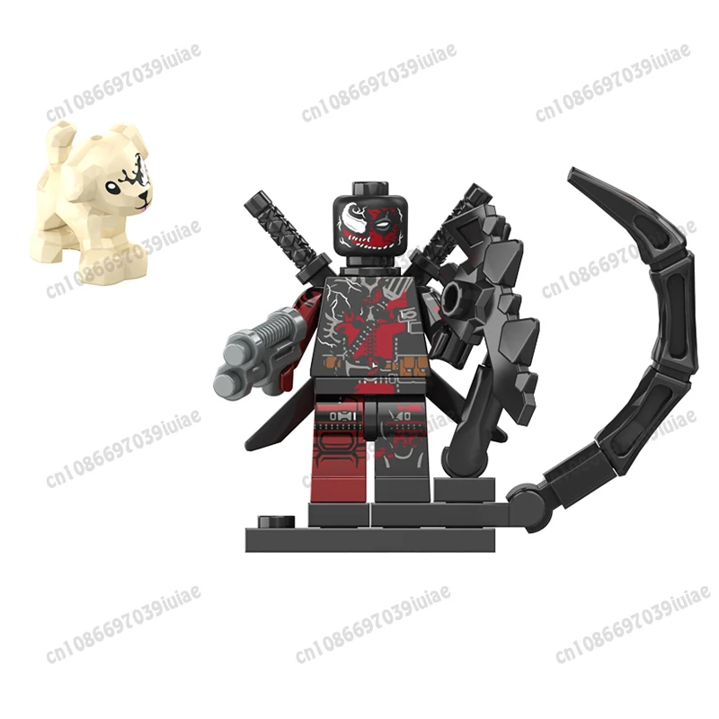 MH6001 Marvel Venom Spider-Man Iron Man Captain America Loki Bricks Cartoon Character building block Birthday Present G0162