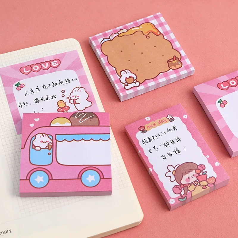 Student Decorative Non - Sticky Notes, Cartoon Cute Notepad, Scrapbooking Diy Kawaii Diary, School Stationery