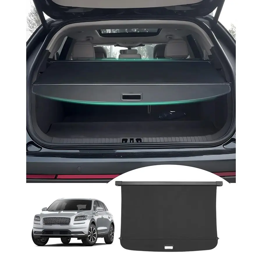 

Cargo Cover for 2024 2025 2026 Lincoln Nautilus Accessories, Trunk Cover Retractable Trunk Shielding Shade Cargo Luggage Cover B