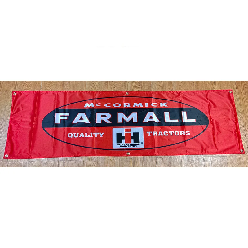 130GSM 150D Material Farmall Red Banner 1.5ft*5ft (45*150cm) Size for Home Flag Indoor Outdoor Decor yhx146