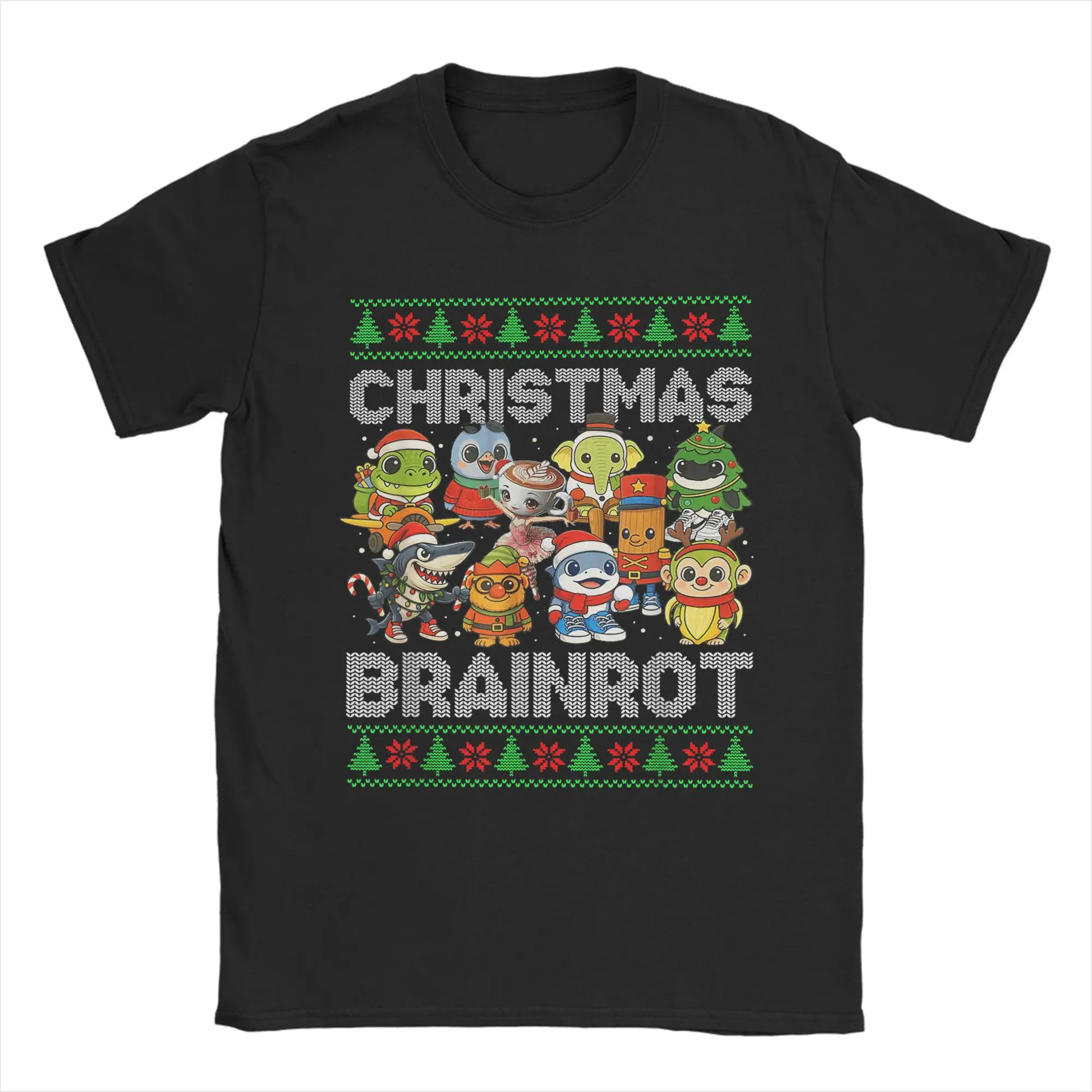 

Cool Funny Christmas Italian Brain Rot Italian BrainrotT-Shirt Men Crewneck 100% Cotton T Shirts Short Sleeve Tee Shirt Tops