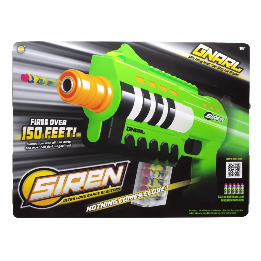 

Gnarl Bolt Blaster - Indoor and Outdoor Play for Age 14 Years and Up