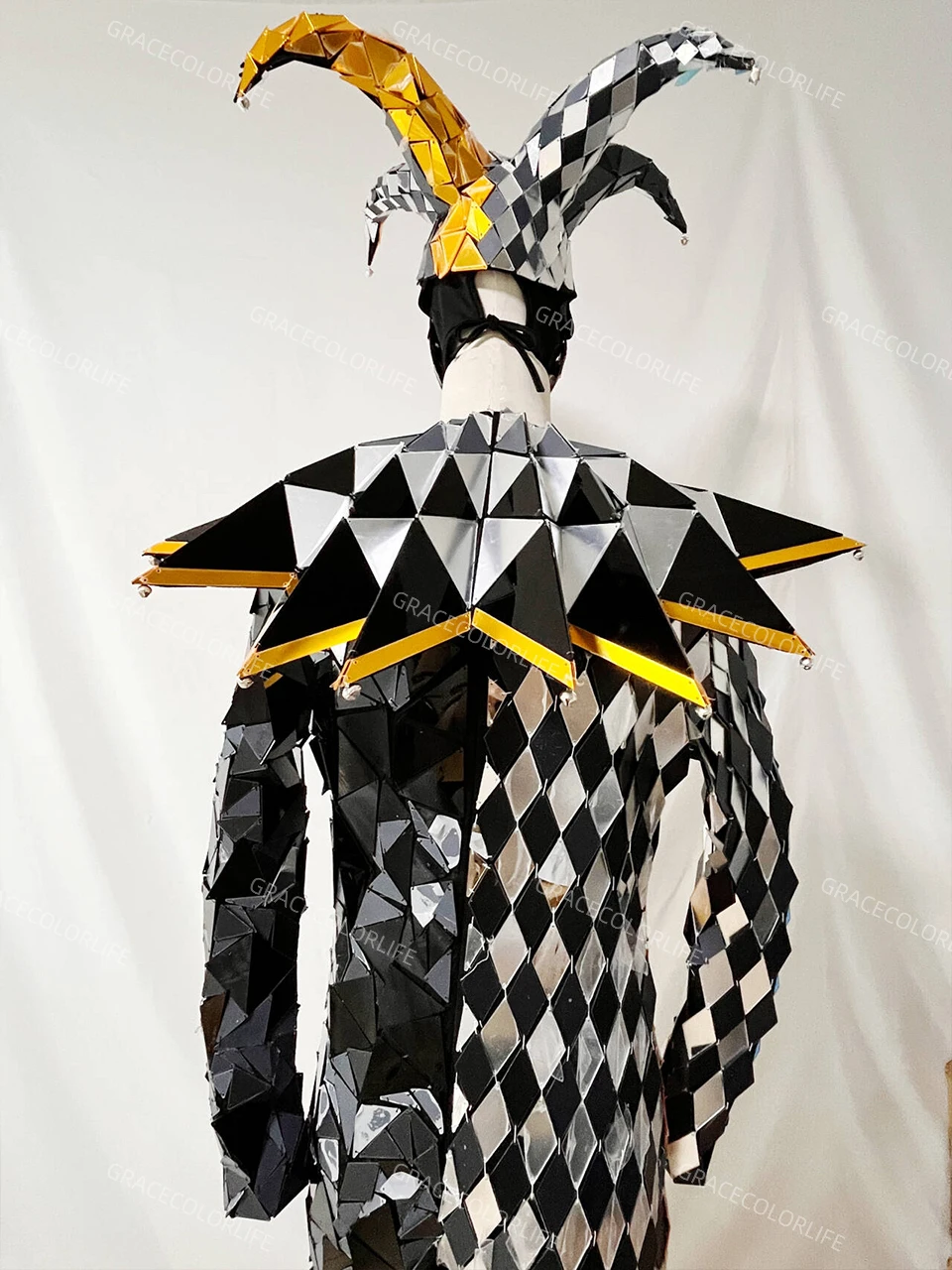 

Танцевальный комбинезон с зеркальной тематикой клоуна для бара DS, ночного клуба, сцены, Пасхи, карнавальный костюм, наряд для DJ-вечеринки