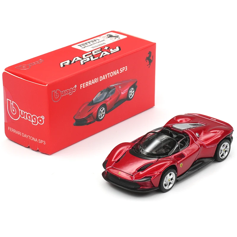 Bburago 1:64 Ferrari Daytona SP3 gegoten modellen auto's speelgoed kinderen cadeau