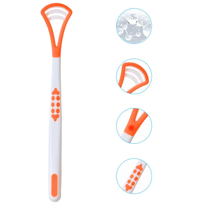 1Pcs Pack Tongue Brush Tongue Cleaner Scraper Cleaning Tongue Scraper For Oral Care Oral Hygiene Keep Fresh Breath