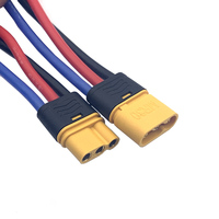 MR30 Cable Connector Male Female MR30-F/M 3Pin Plug with Sheath Cover 18AWG Silicon Wire for RC Lipo Battery