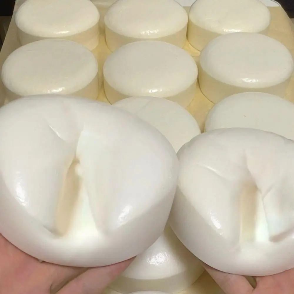 Creative Simulation Squishy Yogurt Cake Slow Rising Finger Suction Bread Squeeze Soft Texture Foam Sensory ASMR Lovers