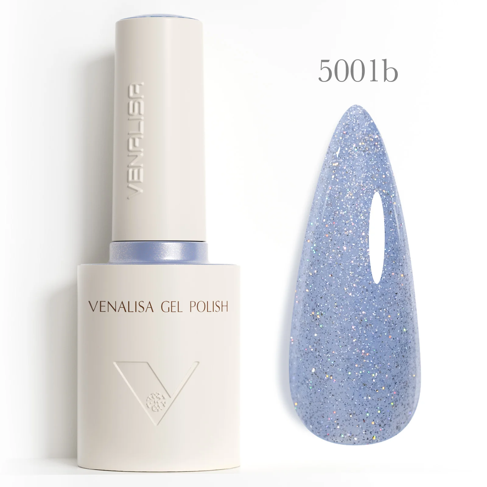 Venalisa Gel-Nagellack, 10 ml, Hema TPO-frei, Lila, Gold, Glitzer, Shinning, Soak Off, UV-LED-Gel, Nagelkunst, Gel-Lack, Nagelkunst