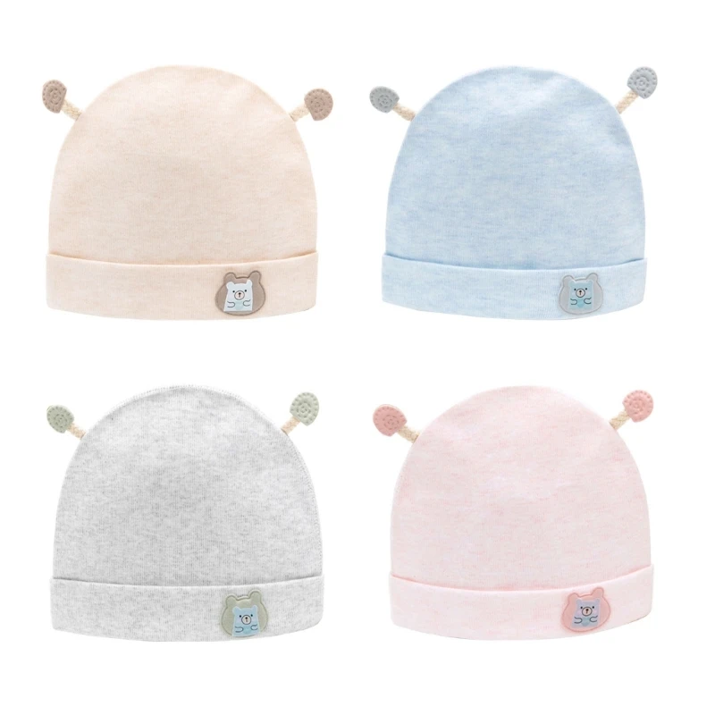 

Baby Caps for Boys Girls 0-3 Months Windproof Single Layer Bonnet Hat