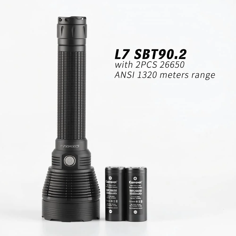 Convoy L7 SBT90.2 5900LM High Brightness LED Flashlight 1320m Long Range Portable Outdoor Camping Tactical Torch Light