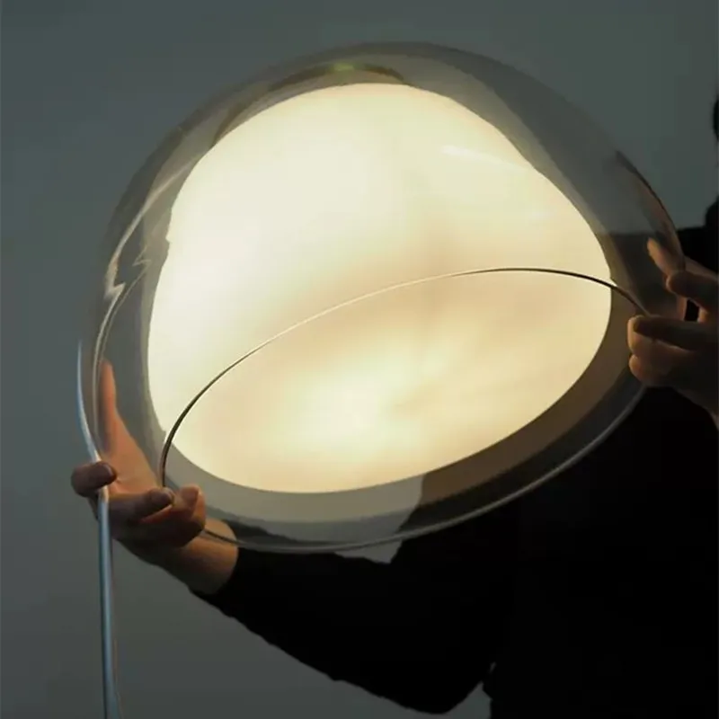 Danish Pendant Light Designer Double Glass Lamp Nordic Single Pendant Lights Living Room Bar Restaurant Lighting Bed Side Lamp