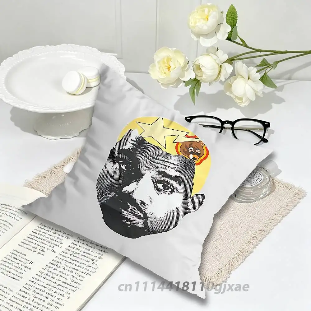 K-Kanye West Yeezus Ye Jesus is King Pillow for Sofa Seat Chair Decorative/Modern Home Decor Print Throw Cushion