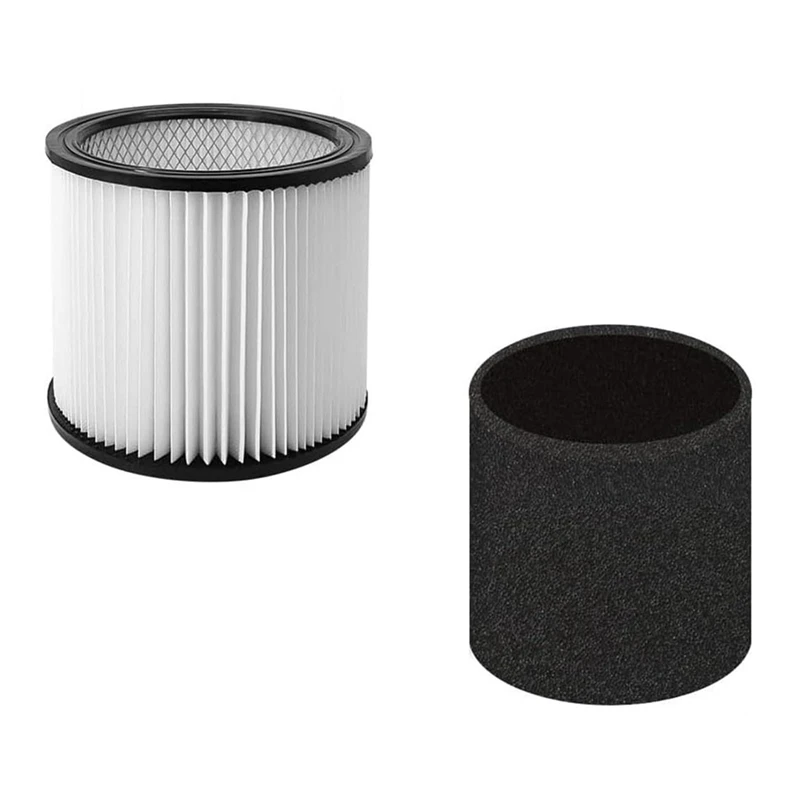 Replacement Filter For Shop Vac Filters 90304 90350 90333 , Wet Dry Vac Filter With Lid,90585 Foam Sleeve Filter