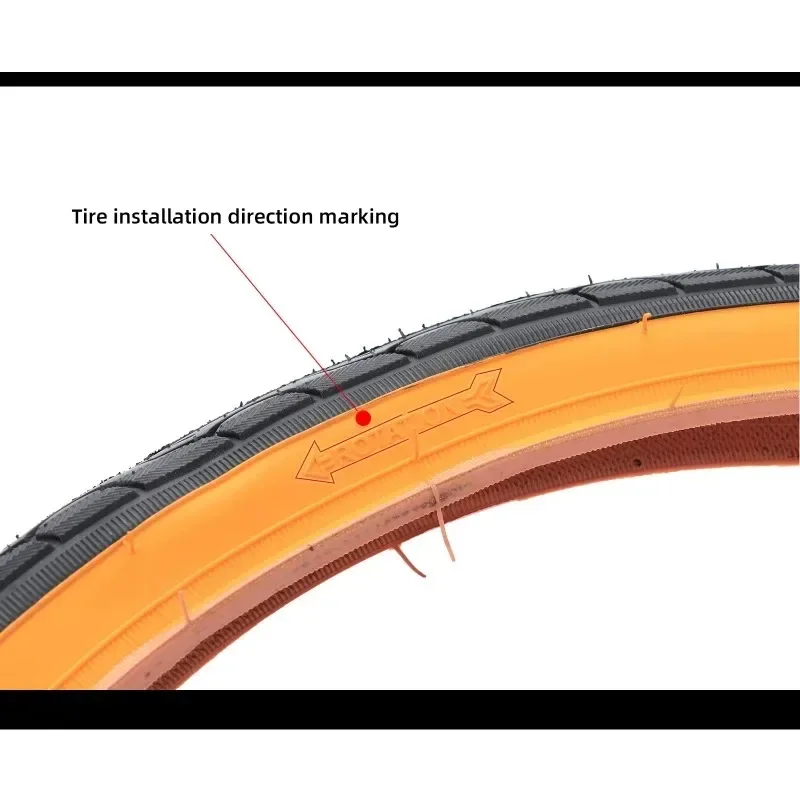 Folding Bicycle Tire Yellow Edge Tire 349 406 20 Inch 451 Rubber Retro Outer Tyre Bike Tubes Wheels Cycling Accessories Parts