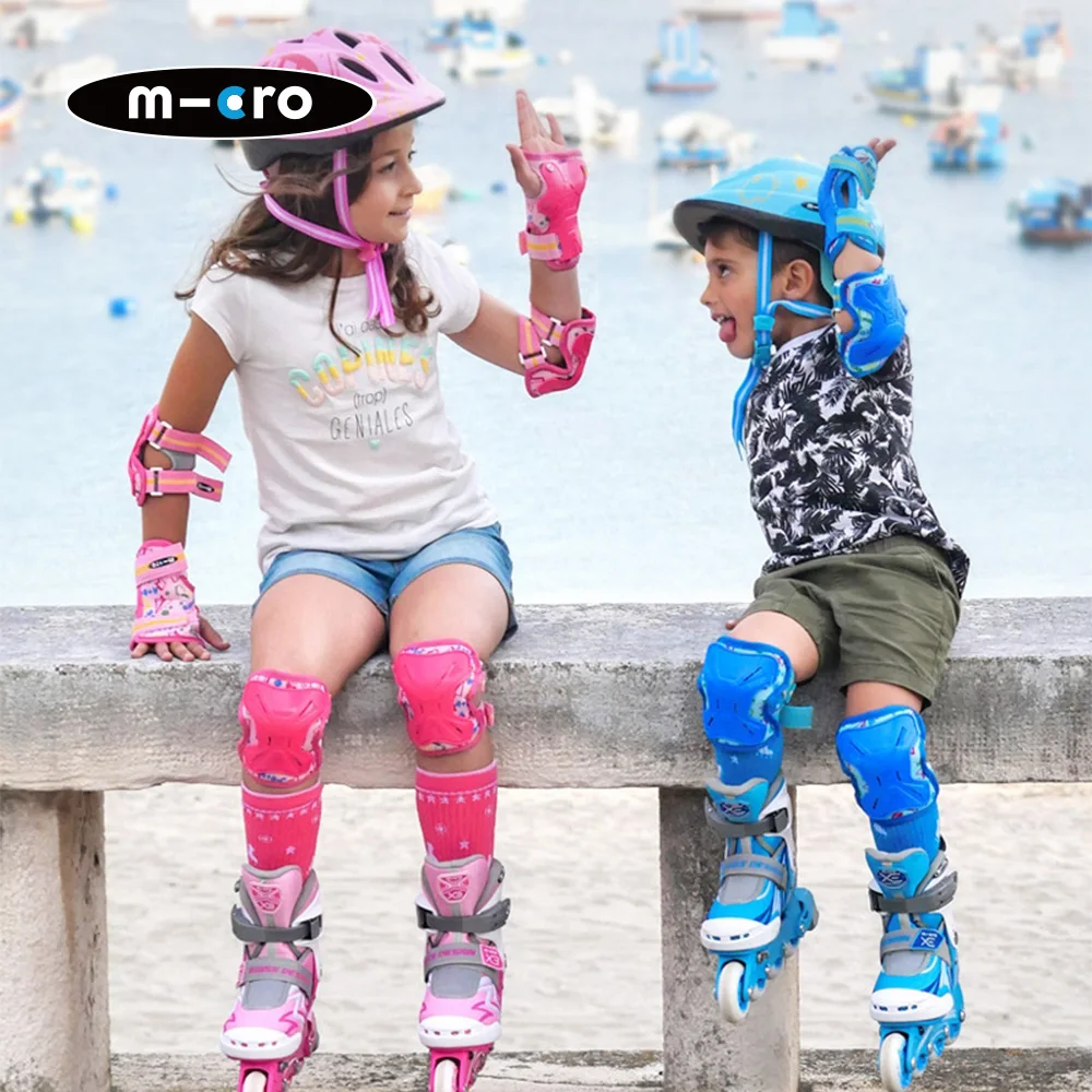 Protecciones de impacto MICRO SKATE para niños, equipo de protección de 6 piezas, rodilla, codo y Palma, IVA europeo, España